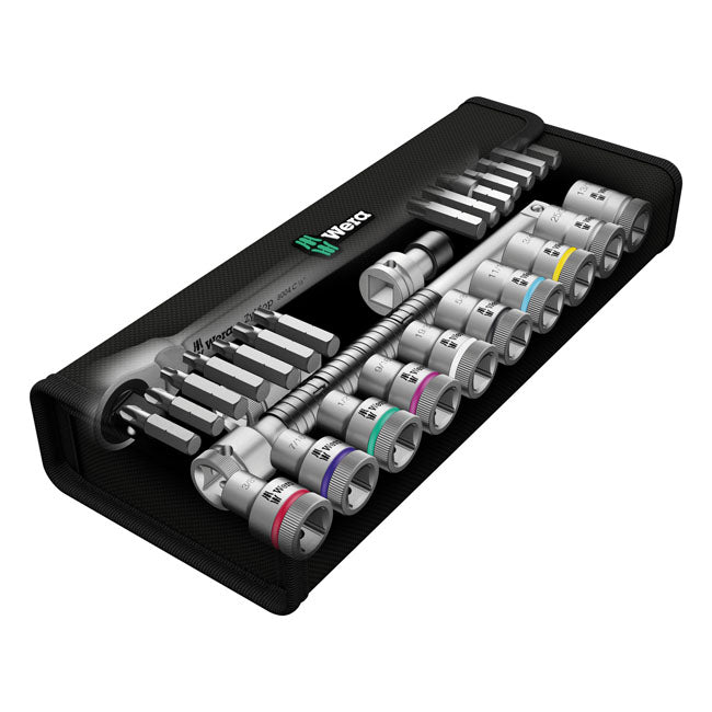 Wera Zyklop Metal Ratchet Switch Kit 1/2" Drive US Sizes – Torx®; Hex Head (Allen Heads) and…
