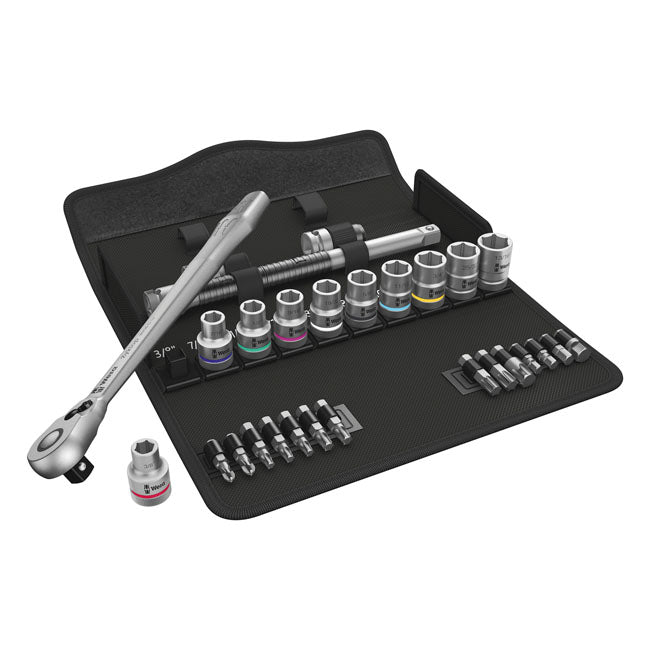 Wera Zyklop Metal Ratchet Switch Kit 1/2" Drive US Sizes – Torx®; Hex Head (Allen Heads) and…