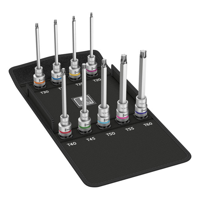 Wera Zyklop 1/2" Drive Extended Torx® Socket Bit Set – Torx® Screws