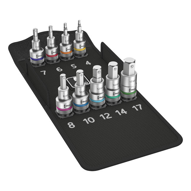 Wera Zyklop 1/2" Drive Hex Socket Bit Set - Metric – Hex (Allen Head) Bolts