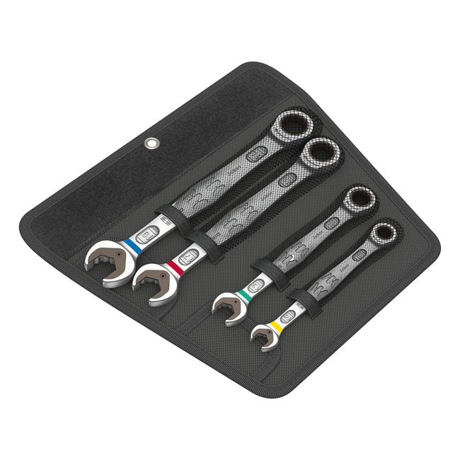 Wera Ratcheting Wrench Set Joker Open/ Box End - Metric – 10/13/17/19mm Bolts and Nuts