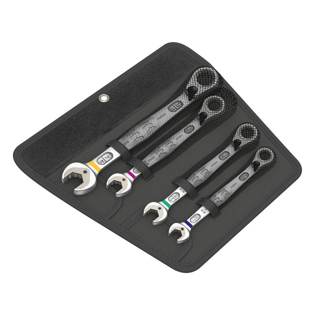 Wera Ratcheting Wrench Set Joker Switch - US Sizes – 7/16"; 1/2"; 9/16"; 3/4" Bolts and Nuts