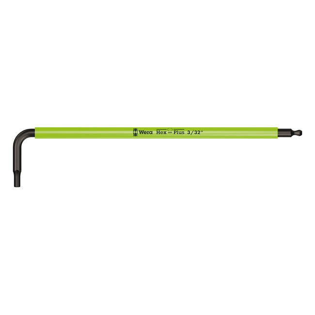 Wera Hex Key Multicolor Bright Green - US Sizes 3/32" – 3/32" Socket Head Bolts
