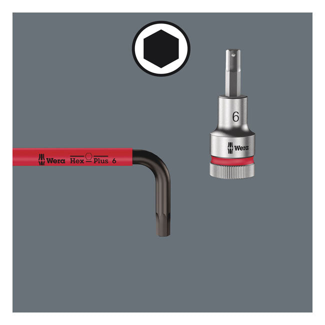 Wera Hex Key Multicolor Red - US Sizes 7/32" – 7/32" Socket Head Bolts