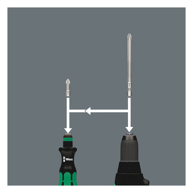 Wera Bits & Handle Kit Kraftform Kompakt 66 KK – Phillips; Pozidriv; Torx® and Hex (Allen…