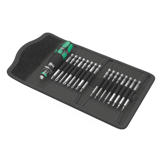 Wera Bits & Handle Kit Kraftform Kompakt 66 KK – Phillips; Pozidriv; Torx® and Hex (Allen…