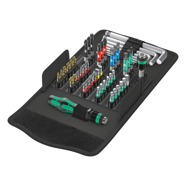 Wera Bits, L-keys & Handle Kit Kraftform Kompakt – Phillips; Pozidriv; Slotted; Torx®…