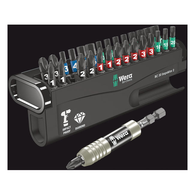 Wera Bit-check 30 Pcs. Kit Impaktor 2 – Phillips; Pozidriv; Torx® Screws and Hex…