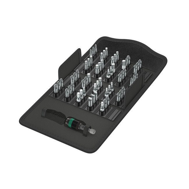 Wera Bit Assortment 60 Pcs. and Rapidiaptor Bit Holder – Phillips; Pozidriv; Torx®; Slotted…