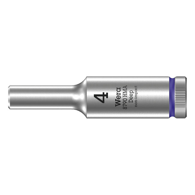 Wera Deep Socket Size 4mm – 1/4" Drive