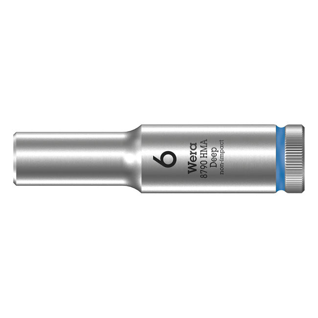 Wera Deep Socket Size 6mm – 1/4" Drive