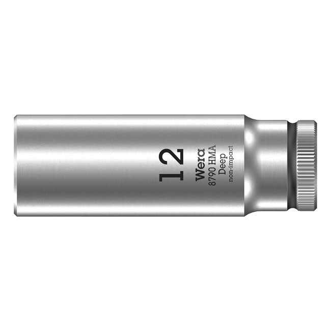 Wera Deep Socket Size 12mm – 1/4" Drive