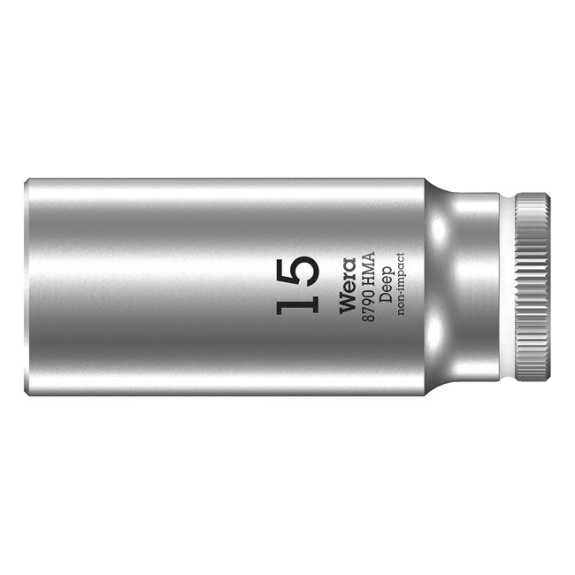 Wera Deep Socket Size 15mm – 1/4" Drive