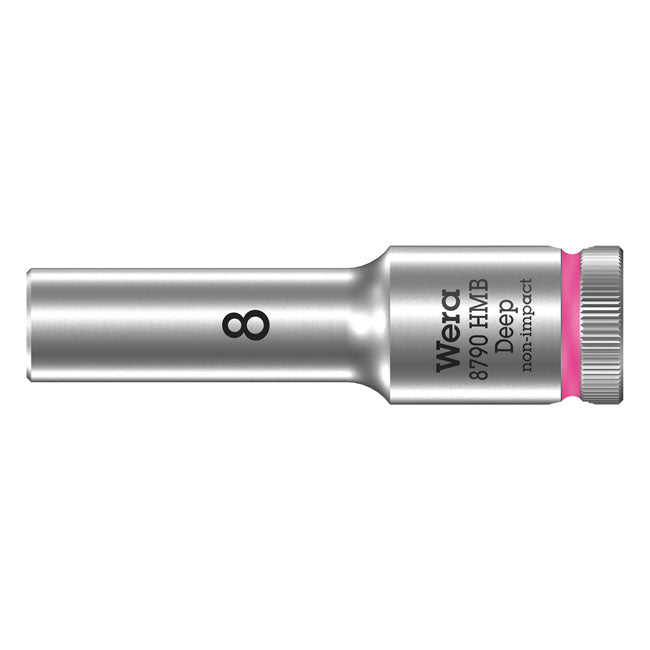 Wera Deep Socket Size 8mm – 3/8" Drive