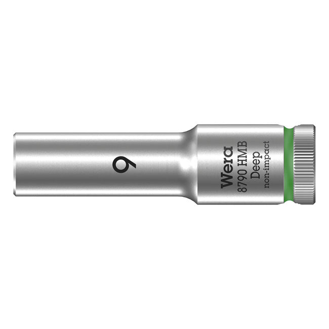 Wera Deep Socket Size 9mm – 3/8" Drive