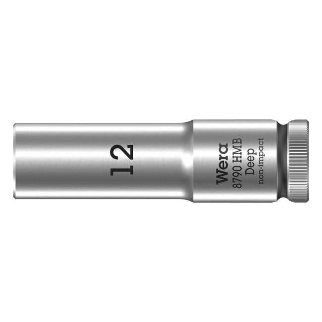 Wera Deep Socket Size 12mm – 3/8" Drive