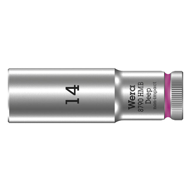 Wera Deep Socket Size 14mm – 3/8" Drive