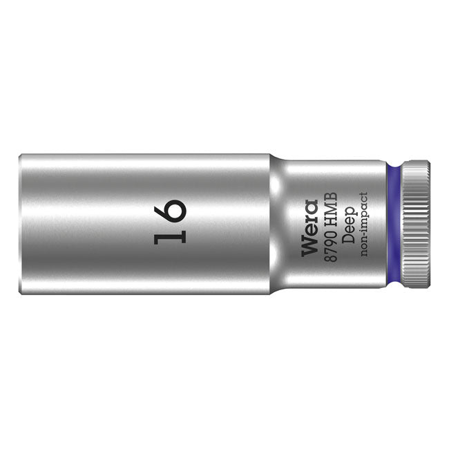 Wera Deep Socket Size 16mm – 3/8" Drive
