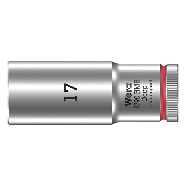 Wera Deep Socket Size 17mm – 3/8" Drive