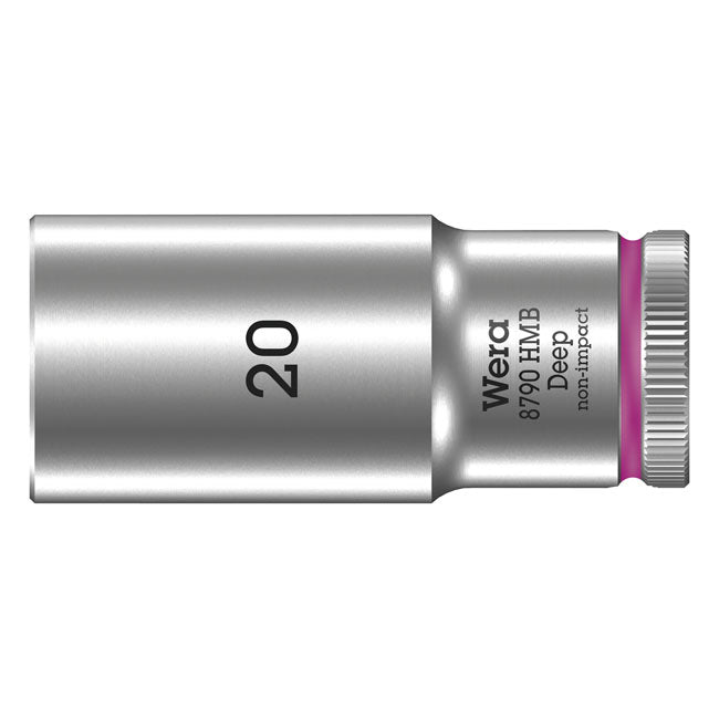 Wera Deep Socket Size 20mm – 3/8" Drive
