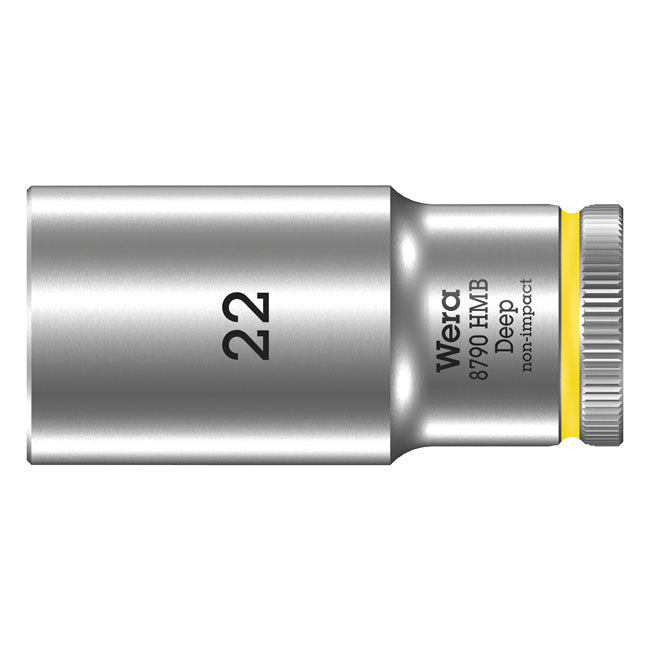 Wera Deep Socket Size 22mm – 3/8" Drive