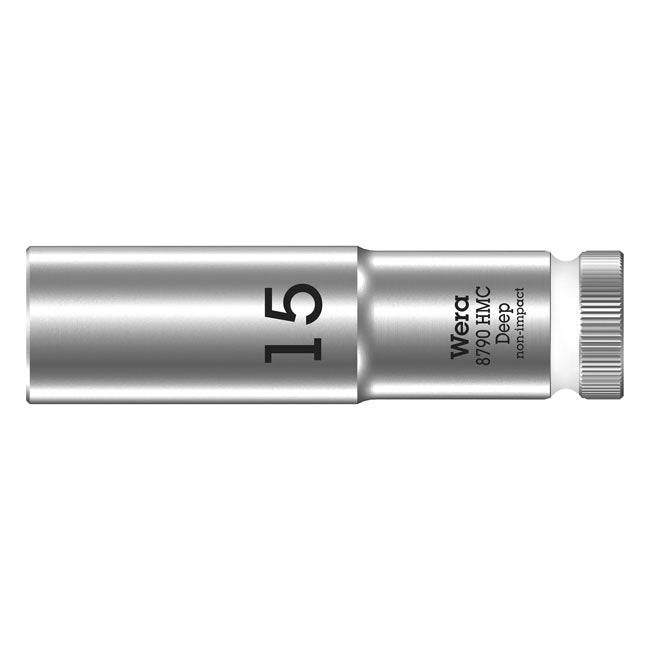Wera Deep Socket Size 15mm – 1/2" Drive