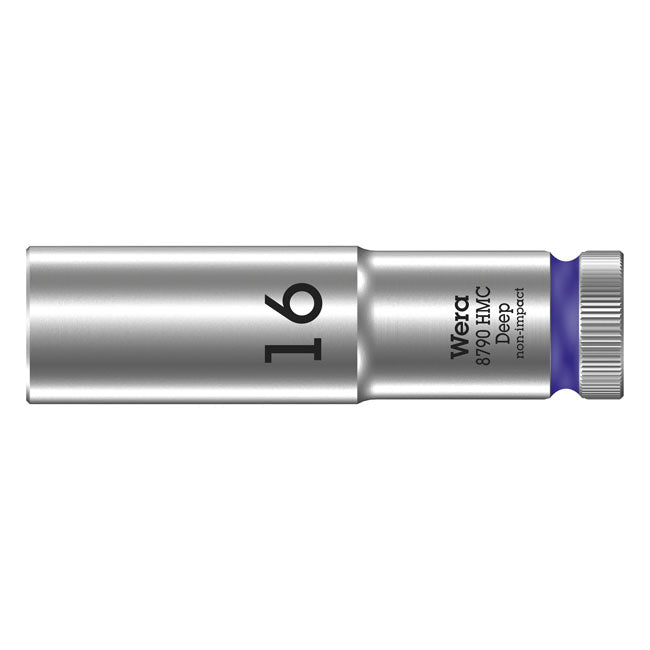 Wera Deep Socket Size 16mm – 1/2" Drive