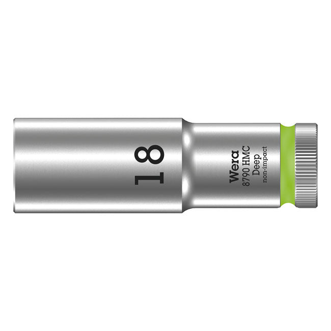 Wera Deep Socket Size 18mm – 1/2" Drive