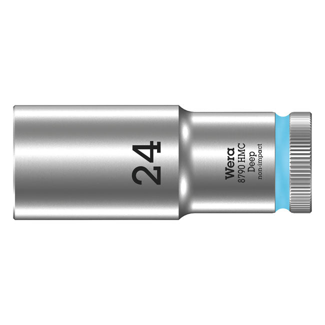 Wera Deep Socket Size 24mm – 1/2" Drive