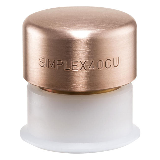 Halder Insert for Simplex Mallet 40mm Copper - Very Hard – Simplex Mallet with Head Diameter of…