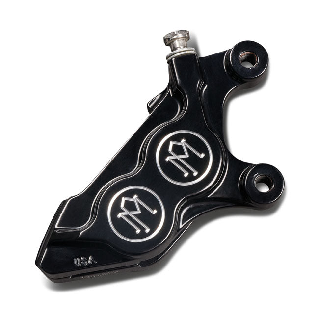 Performance Machine 4-P 08-Up 125x4B Caliper. Bolt-on, Right Front. Black CC – 2015–2026 Softail; 2008–2026…