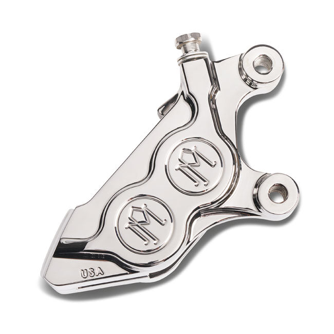 Performance Machine 4-P 08-Up 125x4B Caliper. Bolt-on, Right Front. Chrome – 2015–2026 Softail; 2008–2026…