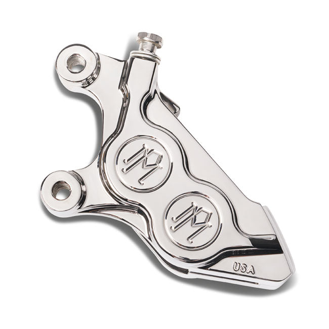 Performance Machine 4-P 08-Up 125x4B Caliper. Bolt-on, Left Front. Chrome – 2015–2026 Softail; 2008–2026…