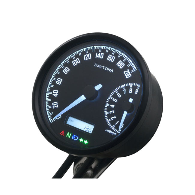 Daytona Velona Speedo & Tachometer 80 mm 200 Kmh/9000rpm – Universal