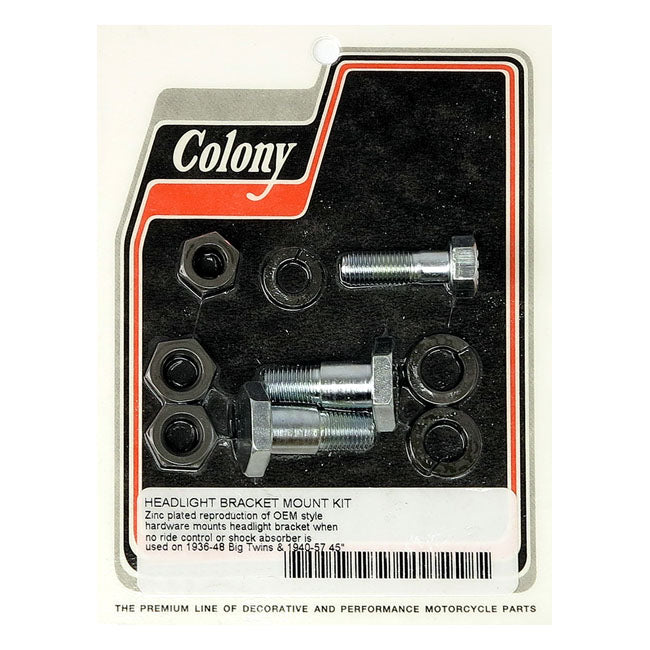 Colony Headlamp Bracket Mount Kit – 1936–1948 Big Twin; 1940–1957 45…