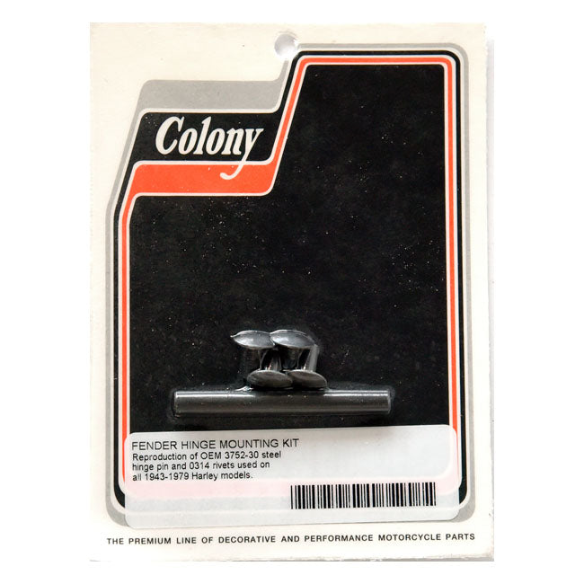 Colony Fender Hinge Pin and Rivet Kit – 1943–1979 All H-D