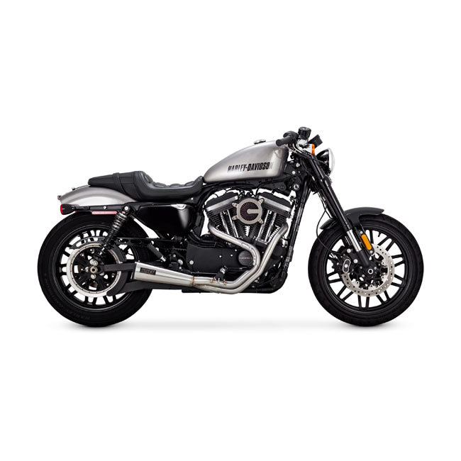 Vance & Hines stainless 2-1 Upsweep exhaust. Brushed 04-22 XL Sportster