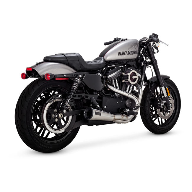 Vance & Hines stainless 2-1 Upsweep exhaust. Brushed 04-22 XL Sportster