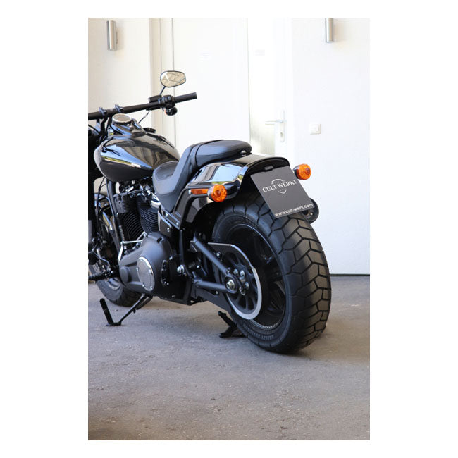 Cult-Werk Center License Plate Bracket. Black – 2018–2024 Softail Fat Bob: 2018–2020…