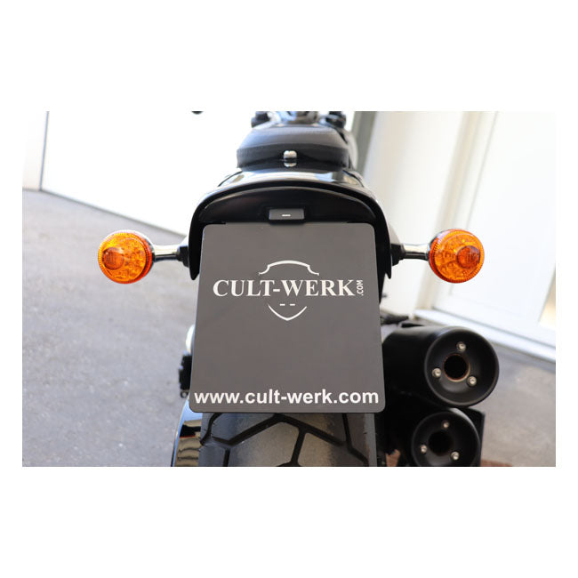 Cult-Werk Center License Plate Bracket. Black – 2018–2024 Softail Fat Bob: 2018–2020…