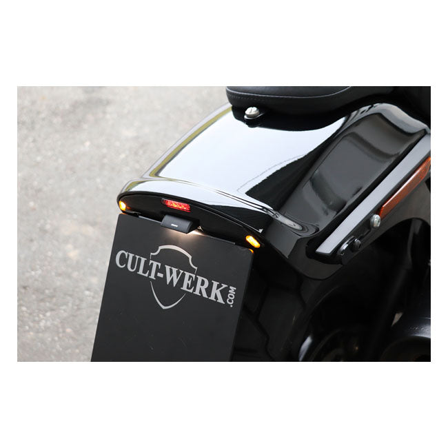 Cult-Werk License Plate Bracket. 2-1 Taillight/Brake Light – 2018–2024 Softail Fat Bob: 2018–2020…