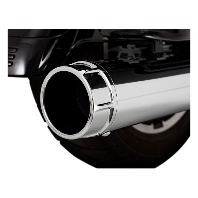 Vance & Hines Torquer 450 Slip-on Mufflers. Chrome – 2017–2026 FLT/Touring