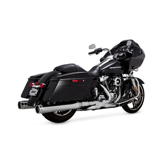 Vance & Hines Torquer 450 Slip-on Mufflers. Chrome – 2017–2026 FLT/Touring