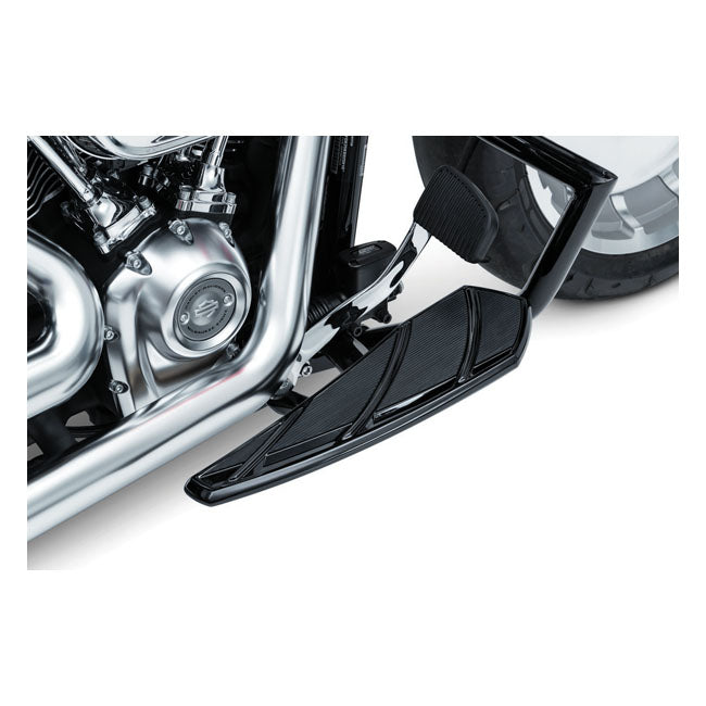 Kuryakyn Phantom Rider Floorboards. Gloss Black – Rider: 2018–2026 Softail with Rider…