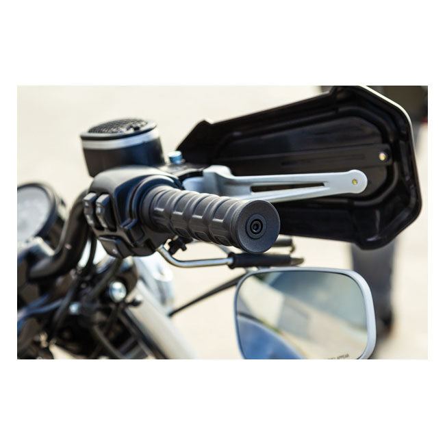Kuryakyn Dillinger Grips. Satin Black – 1996–2022 H-D with Dual Throttle Cables