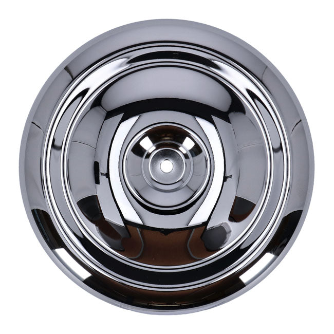 Mikuni HSR42 Air Cleaner Cover (with Cut-out). Chrome