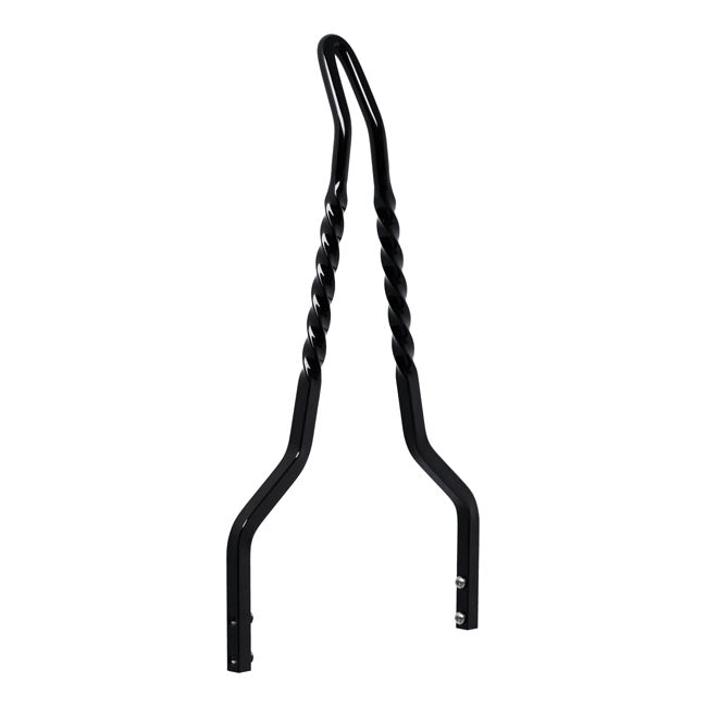 Cycle Visions Twisted Stick Sissy Bar 18", Black