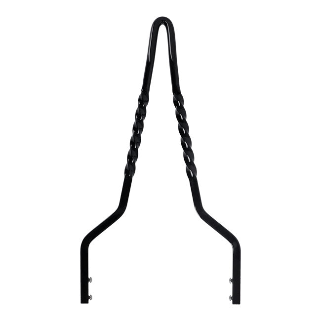Cycle Visions Twisted Stick Sissy Bar 18", Black