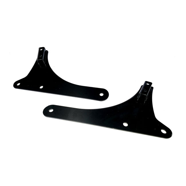 Cycle Visions Rigid Sissy Bar Side Plates. Black – Softail: 2018–2021FLHC Heritage Classic…