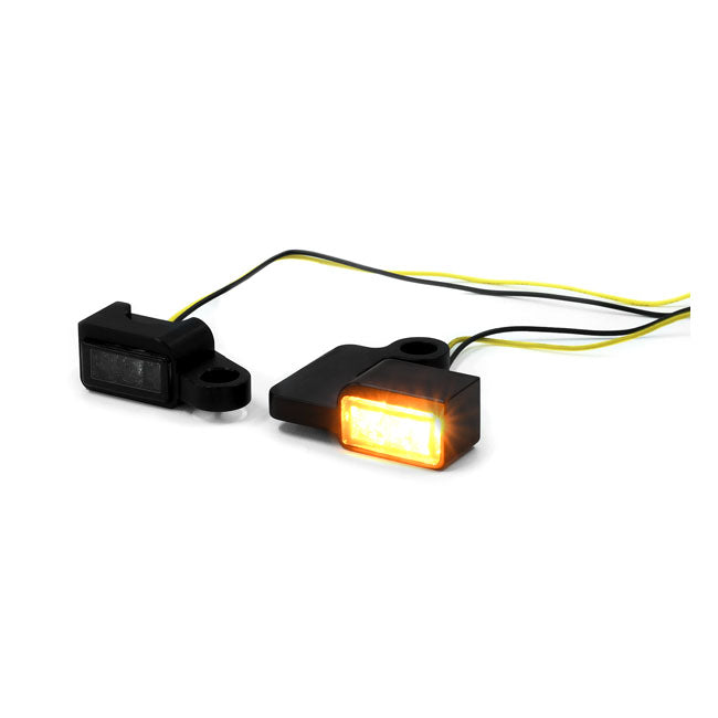 Zieger Below Bar LED Turnsignals # 3, Black – Hydraulic Clutch: 2009–2016 FLT/Touring…